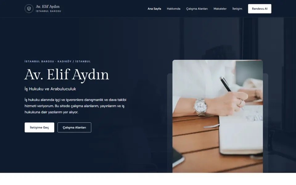 Attorney — ücretsiz avukat web sitesi tasarımı