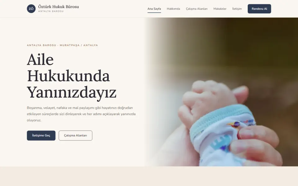 Family Law — ücretsiz avukat web sitesi tasarımı