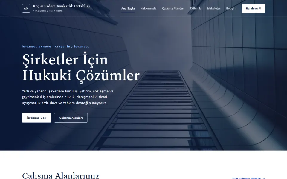 Business Law — ücretsiz avukat web sitesi tasarımı