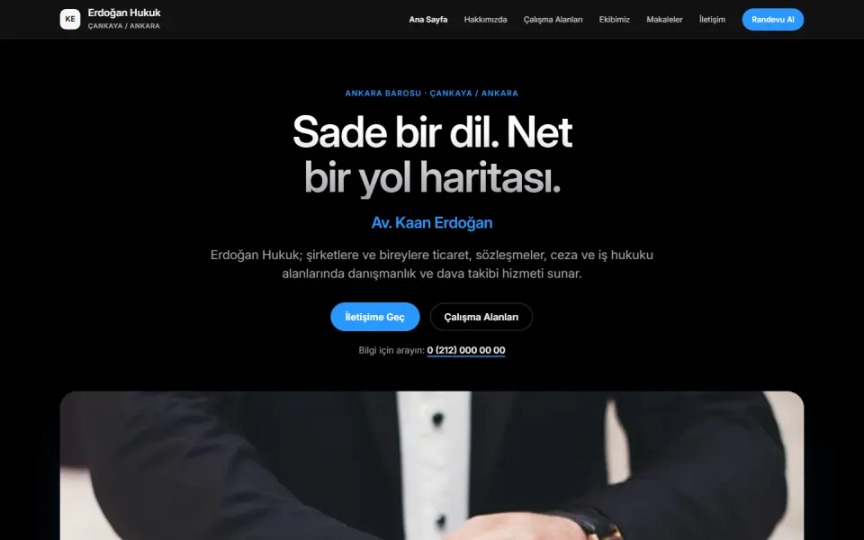 Pro — ücretsiz avukat web sitesi tasarımı